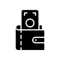 wallet icon for your website design, logo, app, UI. 