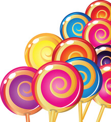 colorful candy border