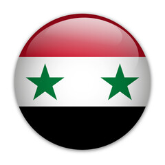 Syria circle flag. Symbol of patriotism and freedom. Symbol for website design, logo, app, UI. Vector illustration, EPS10