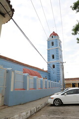 Fototapeta na wymiar Iglesia Parroquial Mayor del Espiritu Santo in Sancti Spíritus, Cuba Caribbean