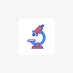 Microscope, Micro�fully editable vector fill icon 