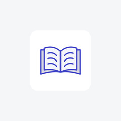 Book, text book�fully editable vector fill icon 