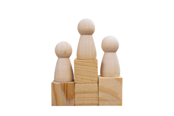 wooden podium with people during awards ceremony, concept of success, png, transparent background,