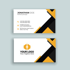 Geometric business card design template