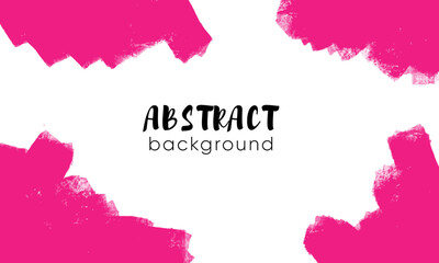 Obraz premium Banner with pink abstract shapes.