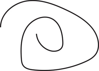 swirl curved line