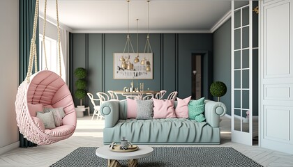 nice and beauty livingroom interior
