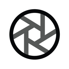 Circle is divided into three to nine same-size segments, forming a polygon in the middle-black & gray versions. Can be used as an infographics element