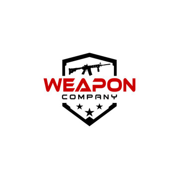 Weapon Company Logo Design Vector