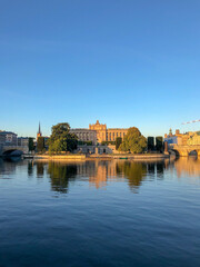 The Royal Palace in Stockholm in the morning