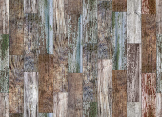 Old wooden board background. Seamless pattern.