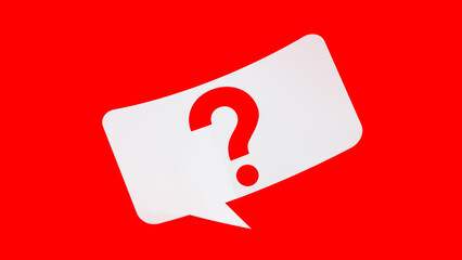 red question mark