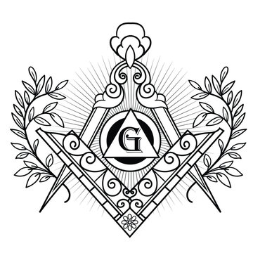 freemasonry- mason - Emblem tattoo VECTOR	
