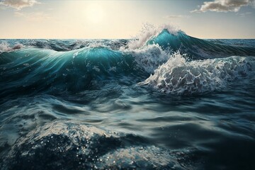 Waves on the sea, generative ai
