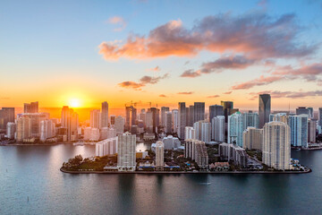 Miami Downtown Aerial View