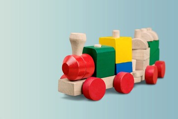 Wooden play kid's toy constructor