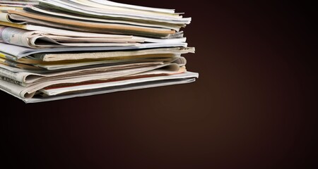 A pile of dusty old retro magazines