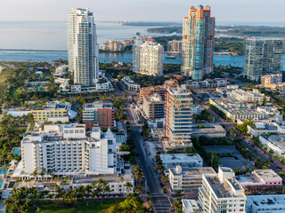 Obraz premium South Beach,South Pointe Park,.Miami,South Florida,Dade,Florida,USA