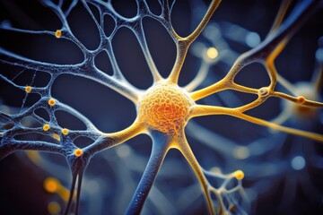 Macro View of Neural Network in the Human Brain, generative ai