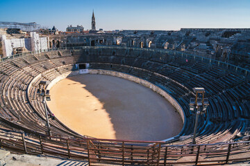 Architecture of the Arena of Nîmes, France