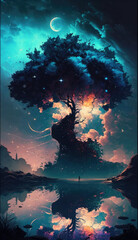 abstract iphone wallpaper made with generative ai