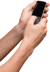 Smart phone with a blank screen