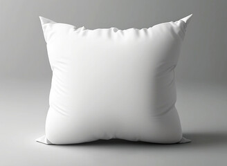 Blank white fabric pillow mockup design illustration created with Generative AI technology