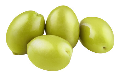 Delicious olives cut out