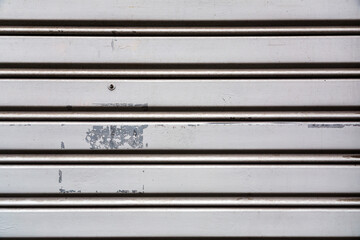 Grunge metal garage door texture background