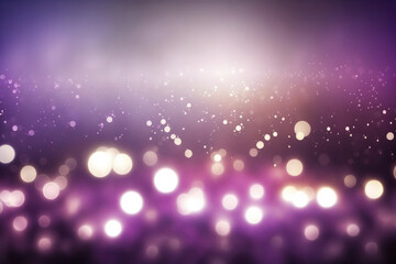 Golden Bokeh Lights Background Wallpaper, Generative AI