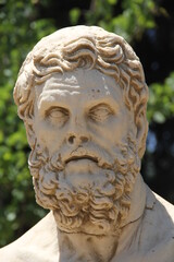 Sculpture of a person head