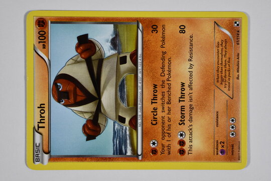 Pokemon trading card, Throh.