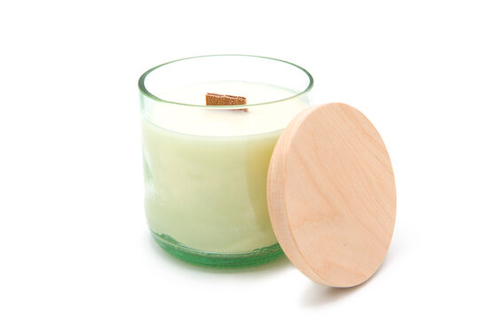 Scented candle for relax isolated on a white background.
