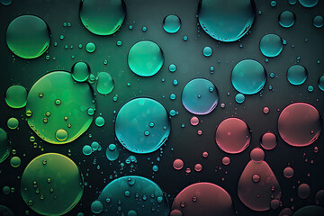 drops of water on a pane of glass. Generative AI