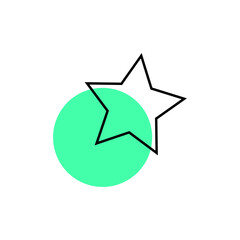 Geometric Memphis Abstract Shape Ornament