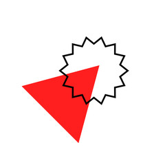 Geometric Memphis Abstract Shape Ornament