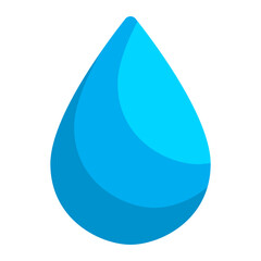 Water Logo Droplet Shape Vector Design