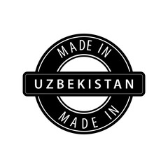 Made in Uzbekistan icon vector logo design template