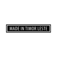 Obraz premium Made in Timor leste stamp icon vector logo design template