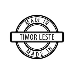 Fototapeta premium Made in Timor leste stamp icon vector logo design template