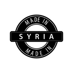 Made in Syria vector logo design template