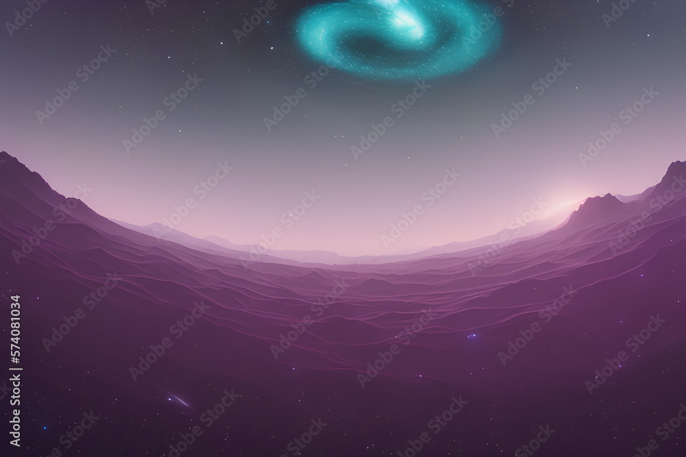 Canvas Prints background with stars generative ai