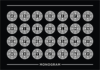 Boutique monogram design logo bundle.