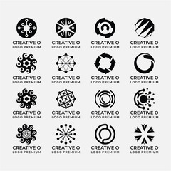 Creative logo design bundle letter O.