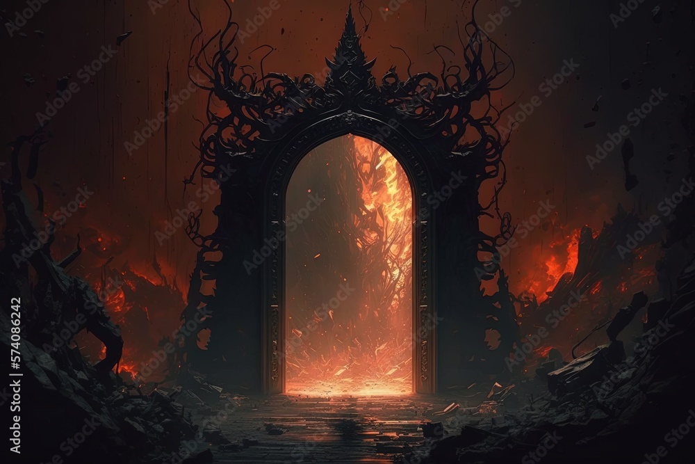 Poster the horror that is behind it all: exploring what lies within hell’s gate generative ai