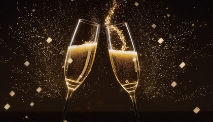 Champagne Elegance: A Toast to a Night of Celebration