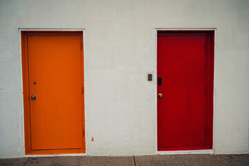 Orange and Red Door