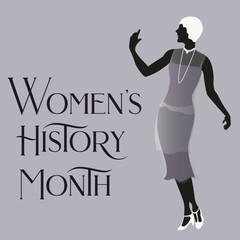 Women's History Month vector illustration graphic