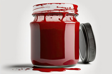 Intense Red Paint in a Jar: Bold and Striking Hue for Your Artistic Creations