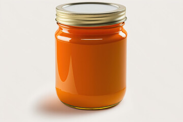 Vibrant Orange Paint in a Jar: Perfect for Your Next DIY Project
